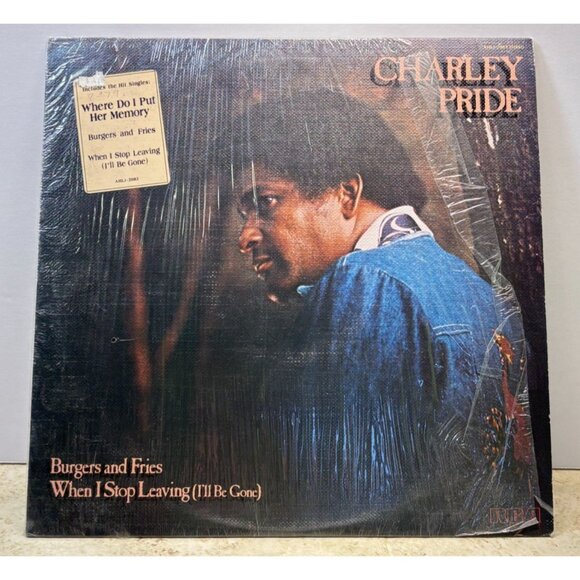 Charley Pride Burgers and Fries Country Vinyl LP RCA in Shrink with Hype Sticker - Picture 4 of 6
